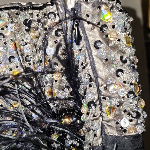 Karishma Glam Butterfly Formal Mini Dress Women's Size 6 Avant Garde Must Have - Picture 11 of 13